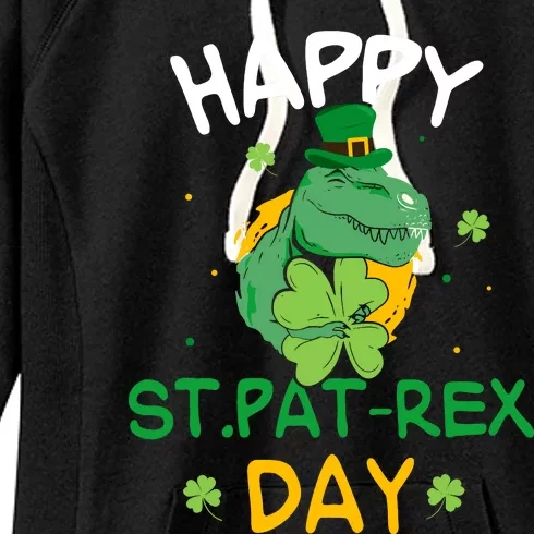 Happy St Pat Rex Day St Patricks Dinosaur Boy Women's Fleece Hoodie