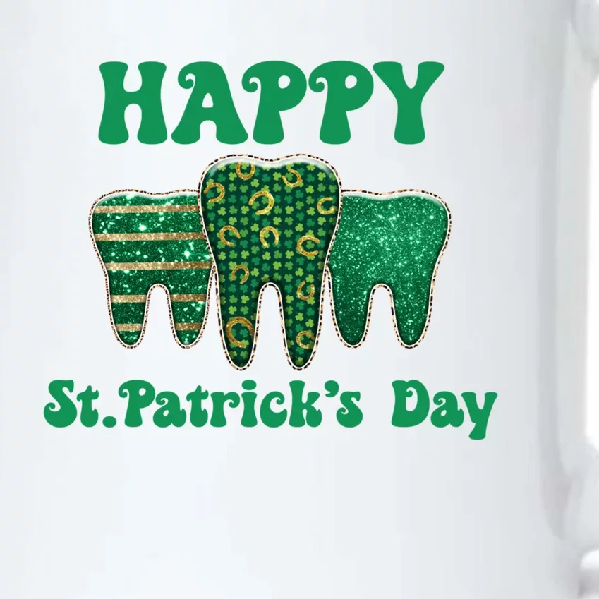 Happy St Patrick's Day Cute Tooth Dentist Meaningful Gift Black Color Changing Mug