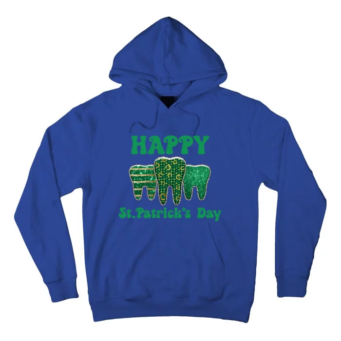 Happy St Patrick's Day Cute Tooth Dentist Meaningful Gift Tall Hoodie