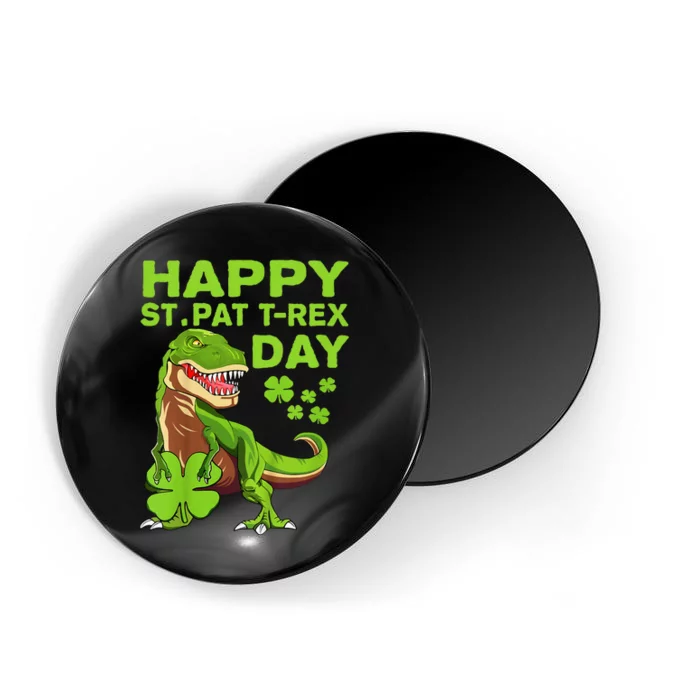 Happy St Pat Trex Day Dino St Patricks Day Gift Magnet