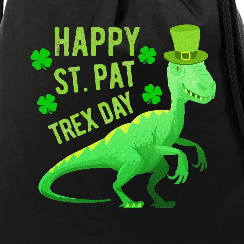 Happy St. PaTrex Day Drawstring Bag