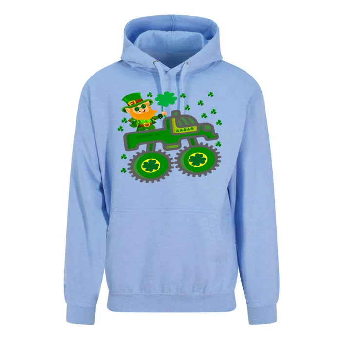 Happy St Patrick's Day Truck Meaningful Gift Unisex Surf Hoodie