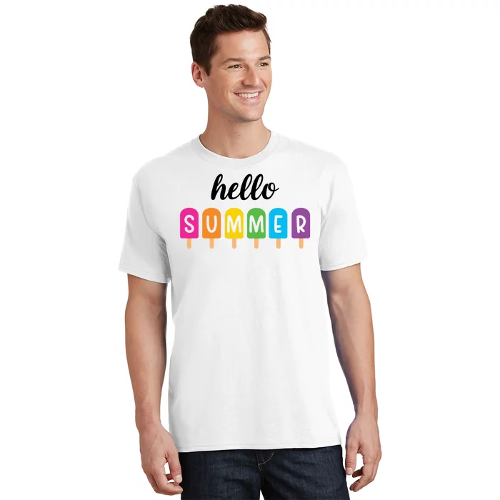 Hello Summer Popsicle Colorful T-Shirt