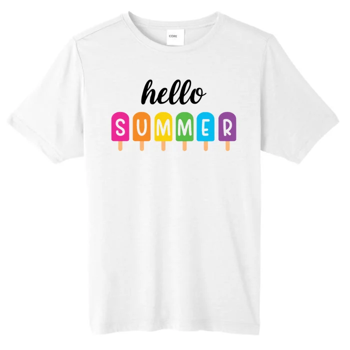 Hello Summer Popsicle Colorful ChromaSoft Performance T-Shirt