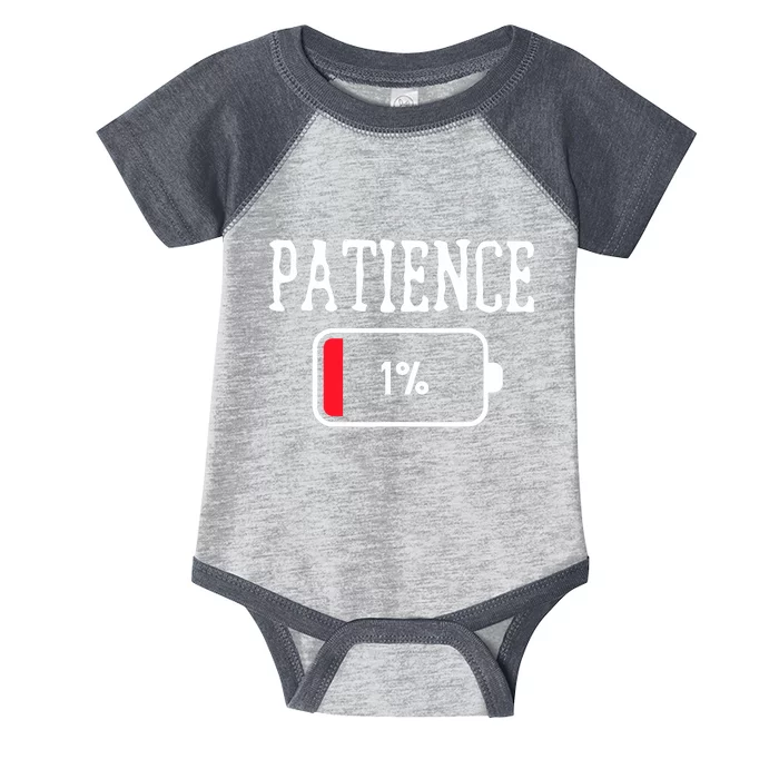 Humorous Saying Patience 1% Funny Sayings Infant Baby Jersey Bodysuit