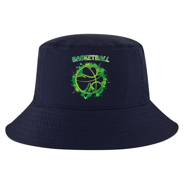 Happy St Patrick's Day Funny Gift Shamrock With Basketball Sport Meaningful Gift Cool Comfort Performance Bucket Hat