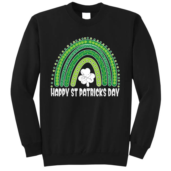 Happy St Patrick's Day Rainbow Irish Shamrock Leprechaun Sweatshirt