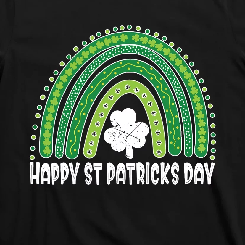 Happy St Patrick's Day Rainbow Irish Shamrock Leprechaun T-Shirt