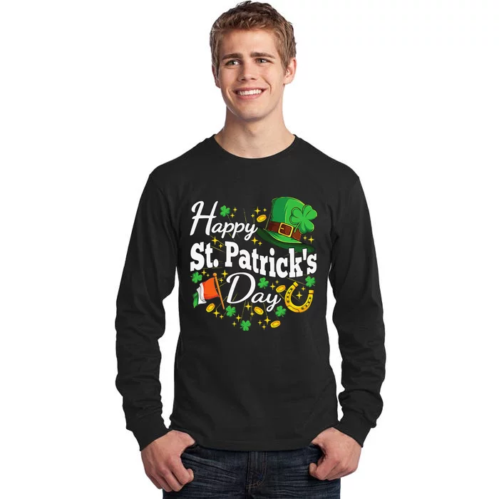 Happy St. Patricks Day Shamrock Irish Saint Patricks Day Tall Long Sleeve T-Shirt