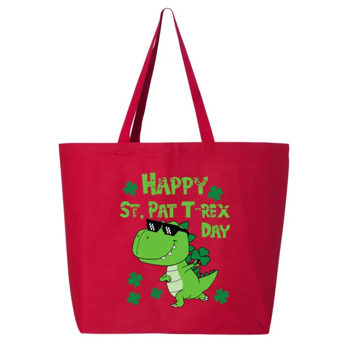 Happy St Pat Rex Dinosaur Saint Patrick'S Day 25L Jumbo Tote