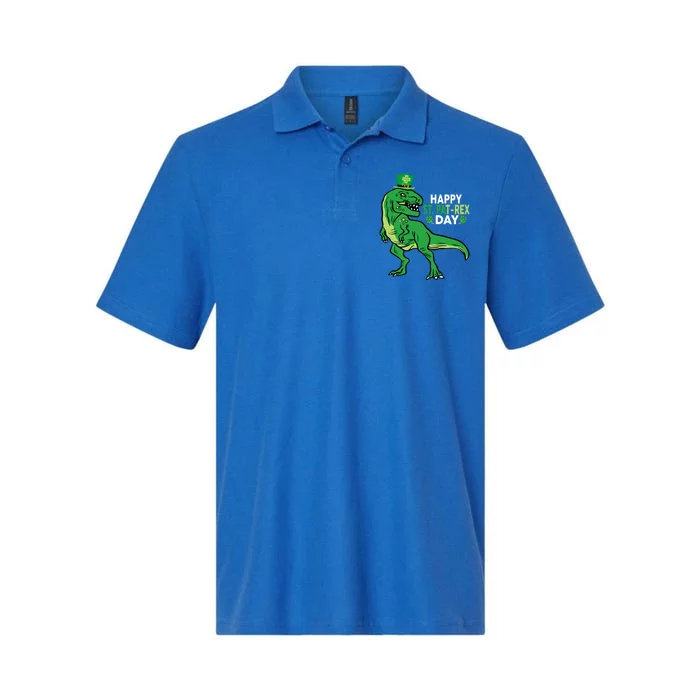 Happy St Pat Day Tgreat Giftrex Day Lucky Gift Softstyle Adult Sport Polo