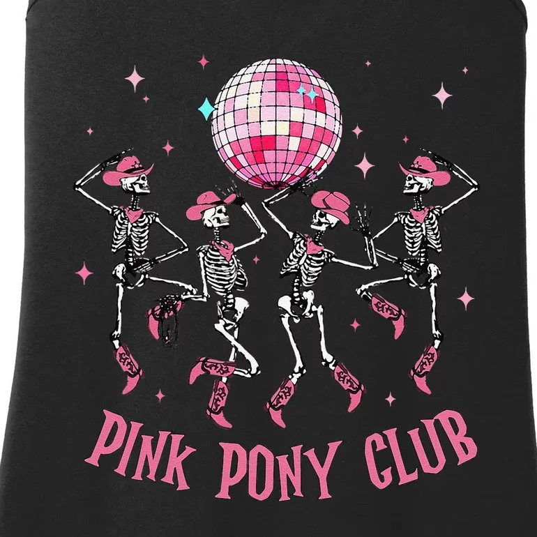 Halloween Skeleton P.Ink Pony Club Cowgirl Western Birthday Gift Ladies Essential Tank