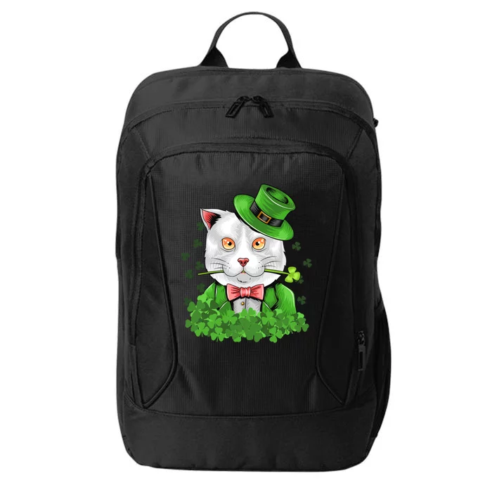 Happy St Patrick's Day St Patrick's Day Cat Luck Cute Gift City Backpack