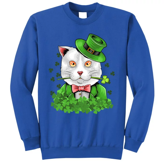 Happy St Patrick's Day St Patrick's Day Cat Luck Cute Gift Sweatshirt