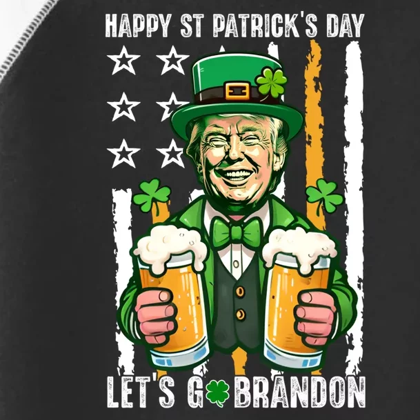 Happy St PatrickS Day Trump Irish Beer Lover Patriotic Flag Toddler Fine Jersey T-Shirt