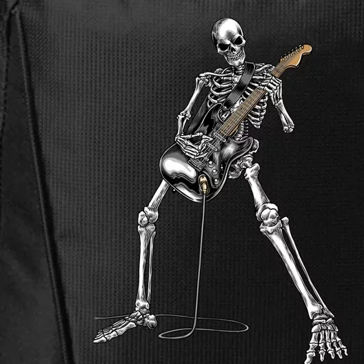 Halloween Skeleton Playing Guitar Rock And Roll Band Tees City Backpack