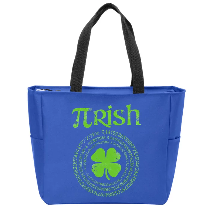 Happy St Patricks Day Pi Day Funny Math Gift Zip Tote Bag