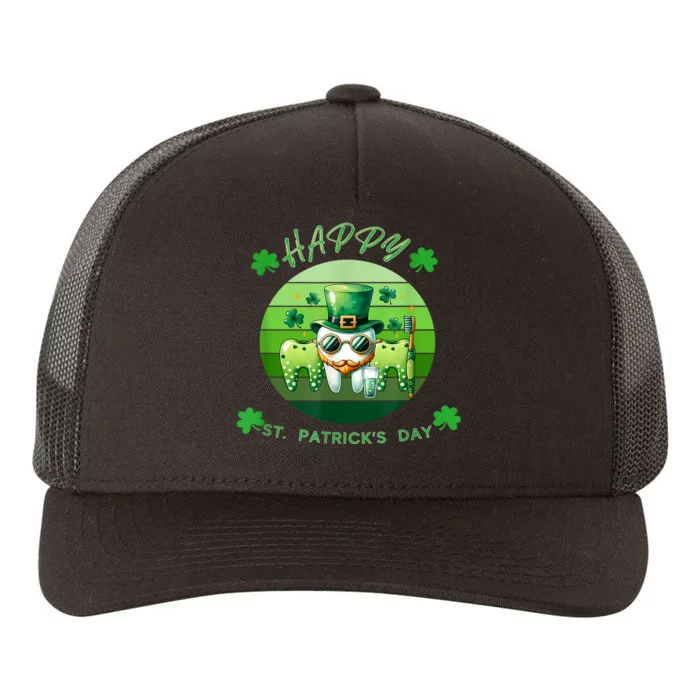 Happy St Patricks Day Dentist Dental Hygienist Design Yupoong Adult 5-Panel Trucker Hat