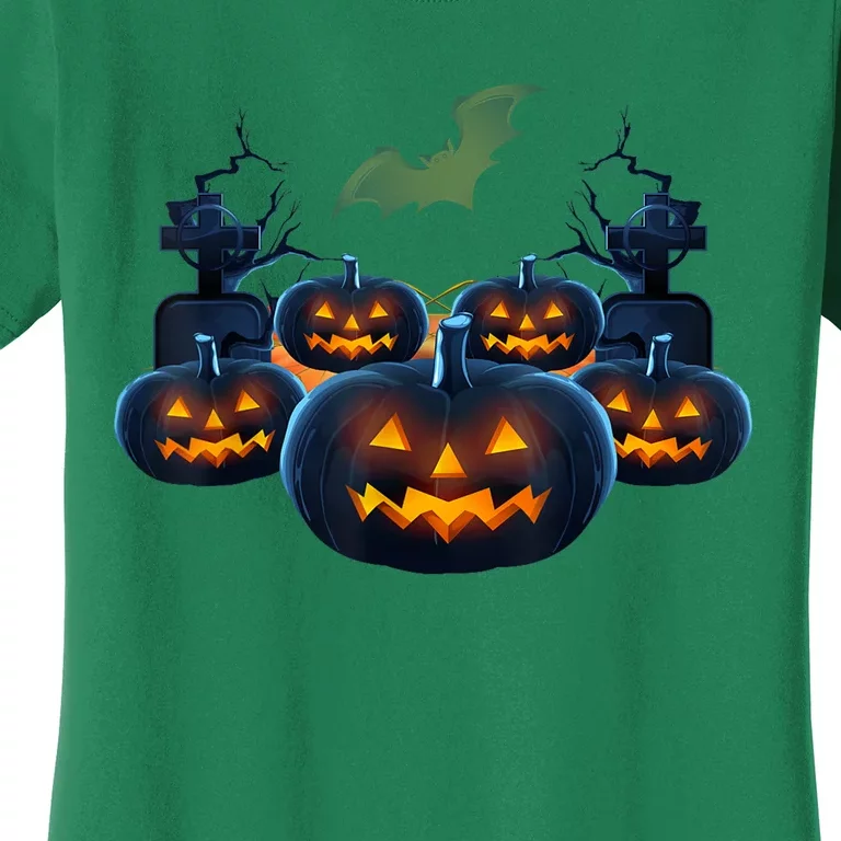 Halloween Scary Pumpkin Face Costume Women's T-Shirt