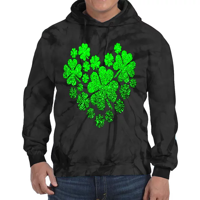 Happy St. Patrick Days Shamrock Tie Dye Hoodie