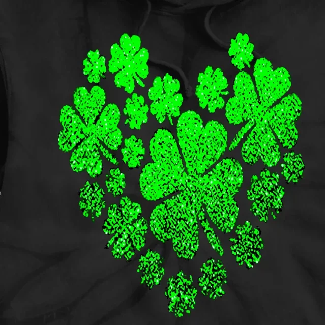 Happy St. Patrick Days Shamrock Tie Dye Hoodie