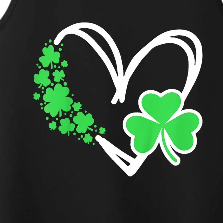 Heart St Patricks Day Shamrock Irish Baby Performance Tank