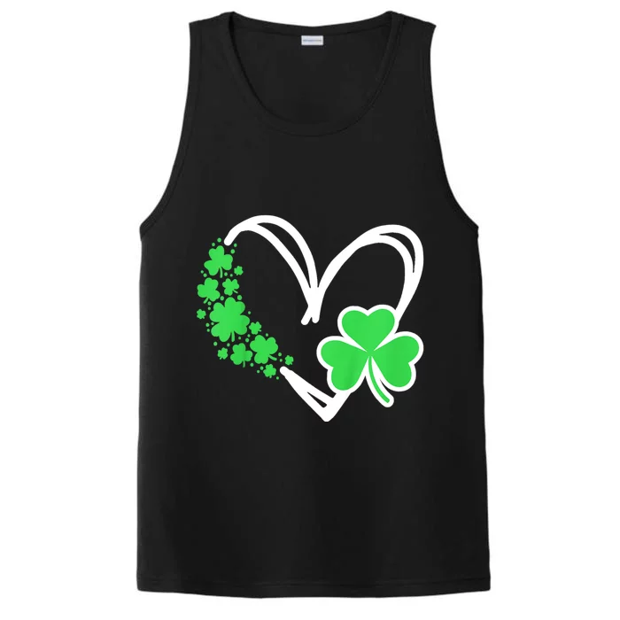 Heart St Patricks Day Shamrock Irish Baby Performance Tank