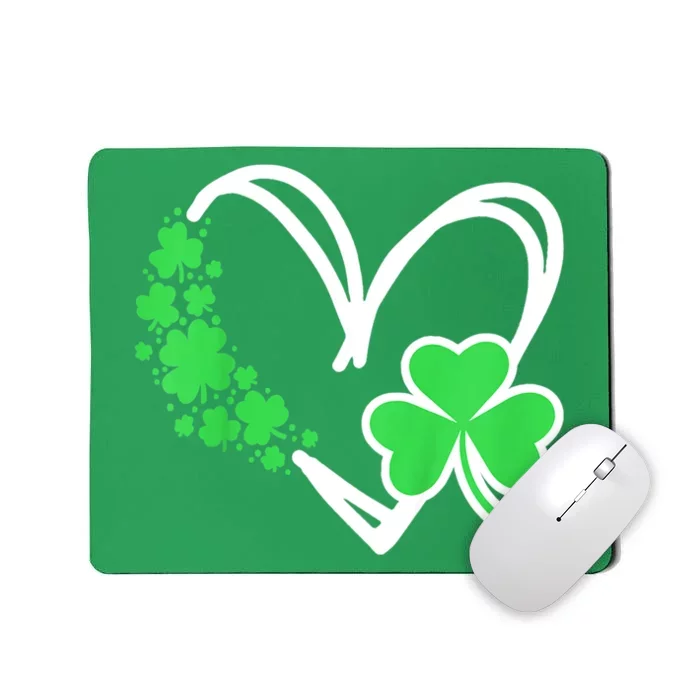 Heart St Patricks Day Shamrock Irish Baby Mousepad