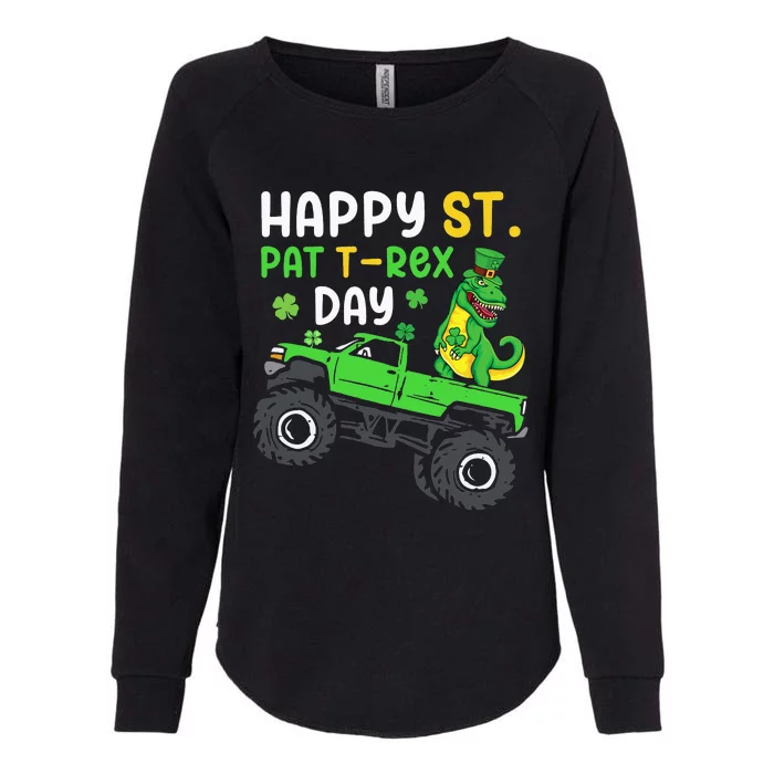 Happy St Pat Trex Day St Patrick's Day Trex Womens California Wash Sweatshirt