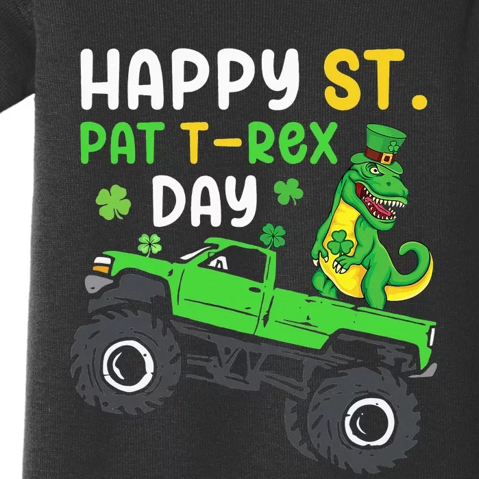 Happy St Pat Trex Day St Patrick's Day Trex Baby Bodysuit