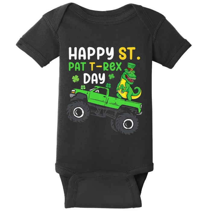 Happy St Pat Trex Day St Patrick's Day Trex Baby Bodysuit