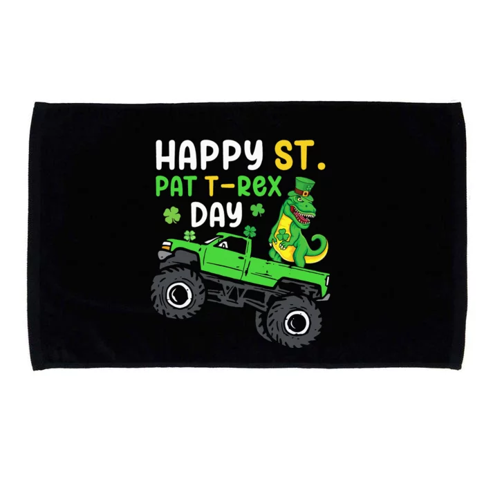 Happy St Pat Trex Day St Patrick's Day Trex Microfiber Hand Towel