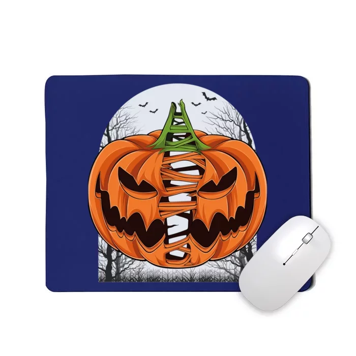 Halloween Scary Pumpkin Face Costume Thanksgiving Mousepad