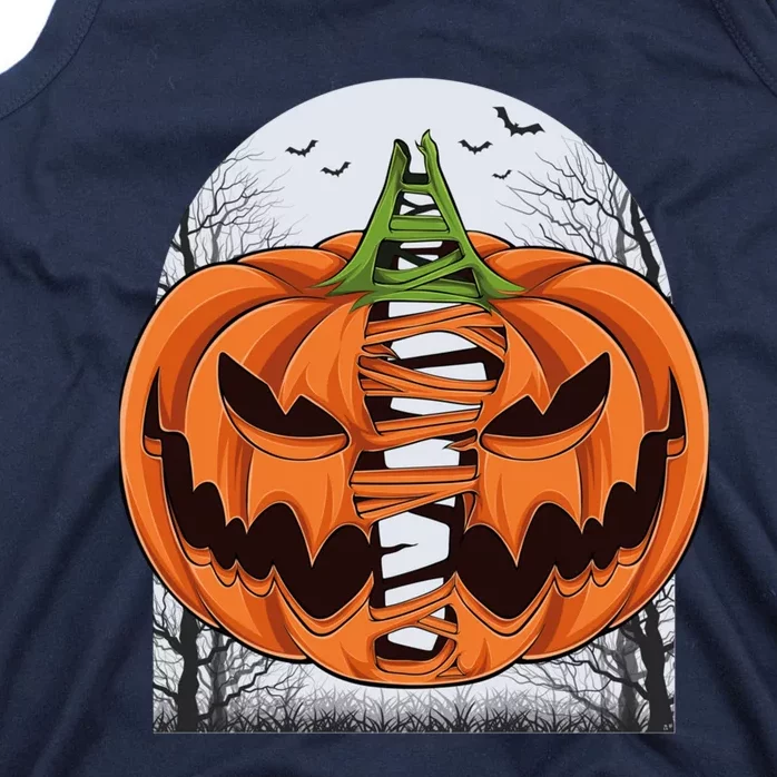 Halloween Scary Pumpkin Face Costume Thanksgiving Tank Top