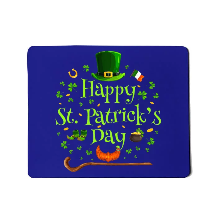 Happy St Patrick's Day Green Shamrock Irish Saint Patrick’s Mousepad