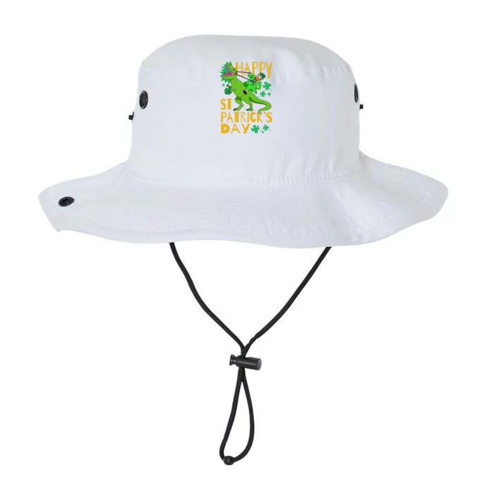 Happy St. Patrick's Day TRex Leprechaun Irish Clover Legacy Cool Fit Booney Bucket Hat