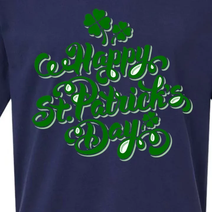 Happy St Patrick's Day Holiday Sueded Cloud Jersey T-Shirt