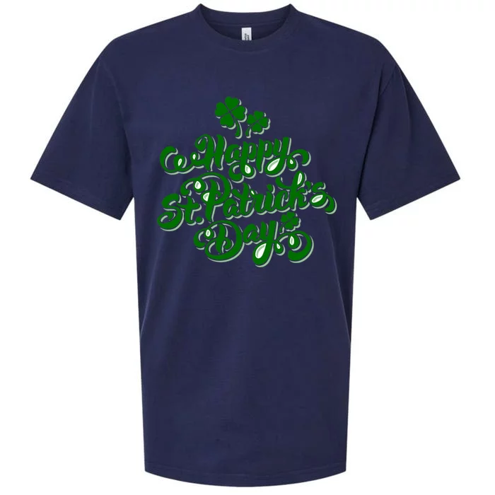 Happy St Patrick's Day Holiday Sueded Cloud Jersey T-Shirt