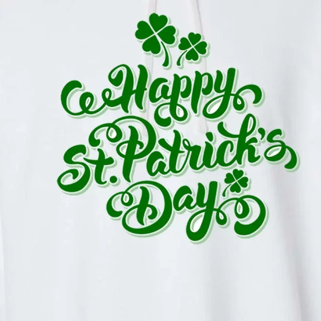 Happy St Patrick's Day Holiday Garment-Dyed Fleece Hoodie