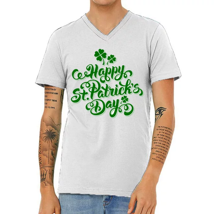 Happy St Patrick's Day Holiday V-Neck T-Shirt