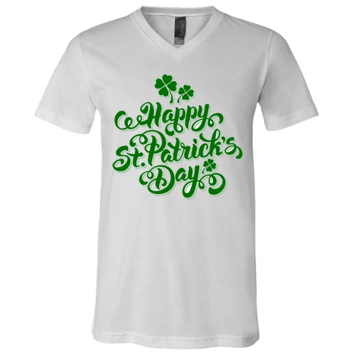 Happy St Patrick's Day Holiday V-Neck T-Shirt