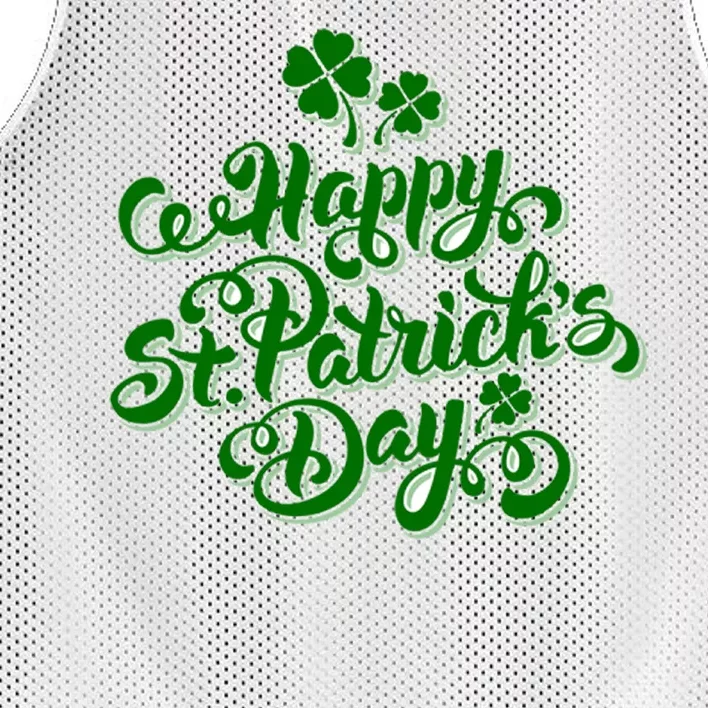 Happy St Patrick's Day Holiday Mesh Reversible Basketball Jersey Tank