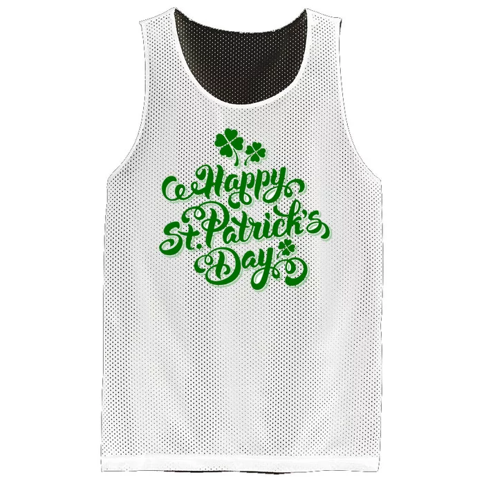 Happy St Patrick's Day Holiday Mesh Reversible Basketball Jersey Tank