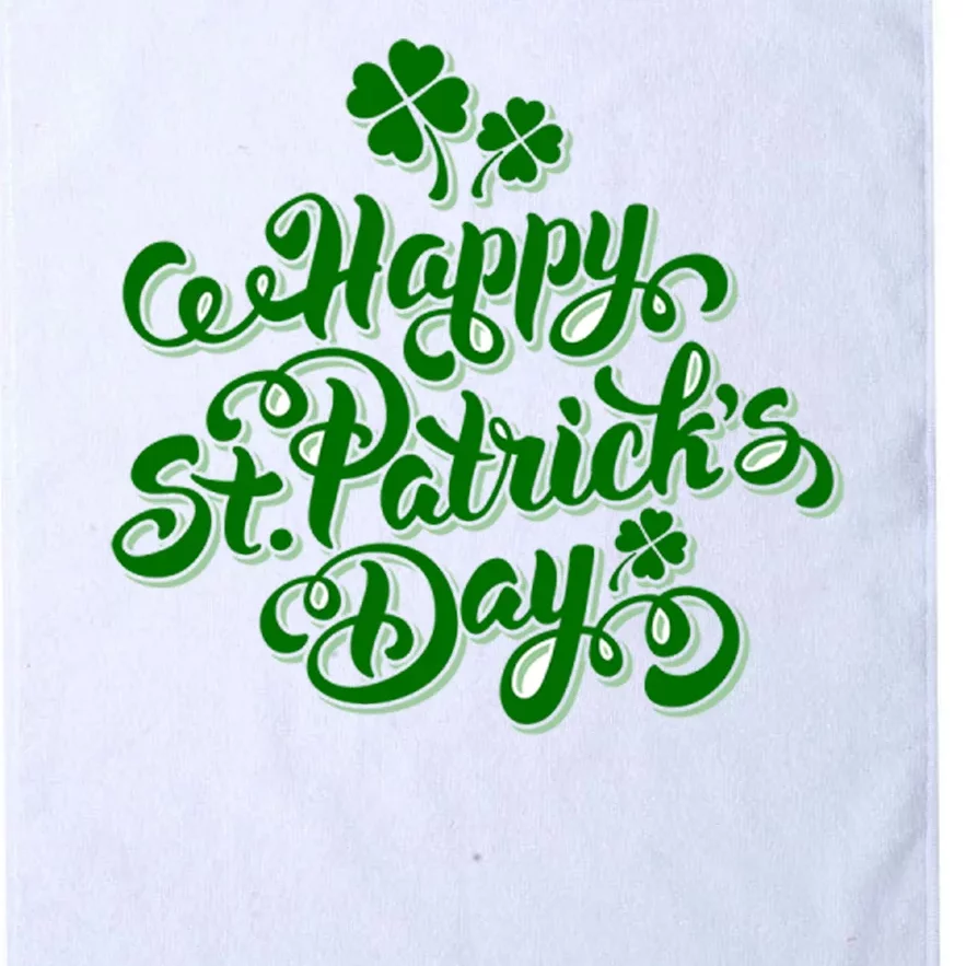 Happy St Patrick's Day Holiday Platinum Collection Golf Towel