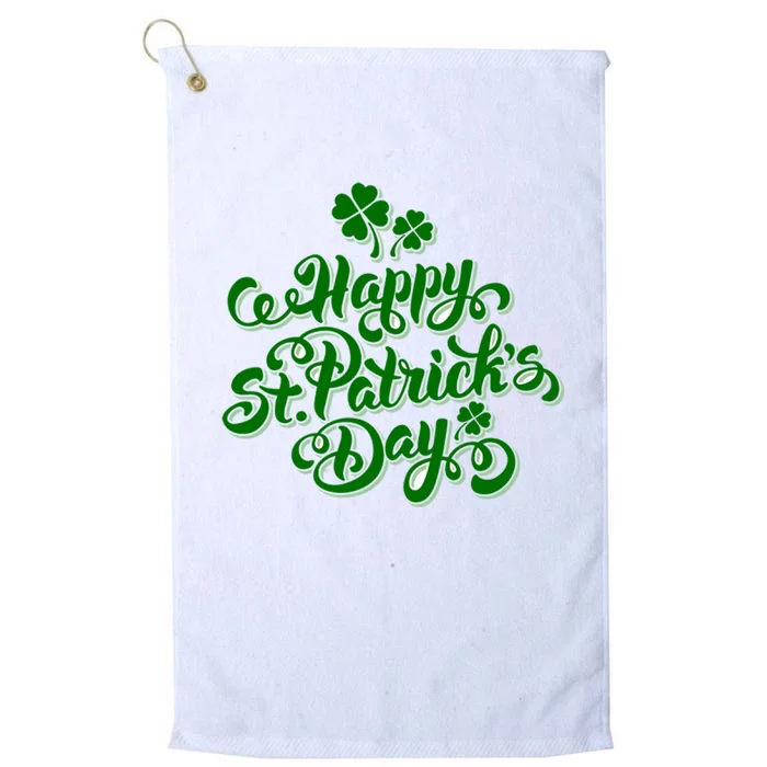 Happy St Patrick's Day Holiday Platinum Collection Golf Towel