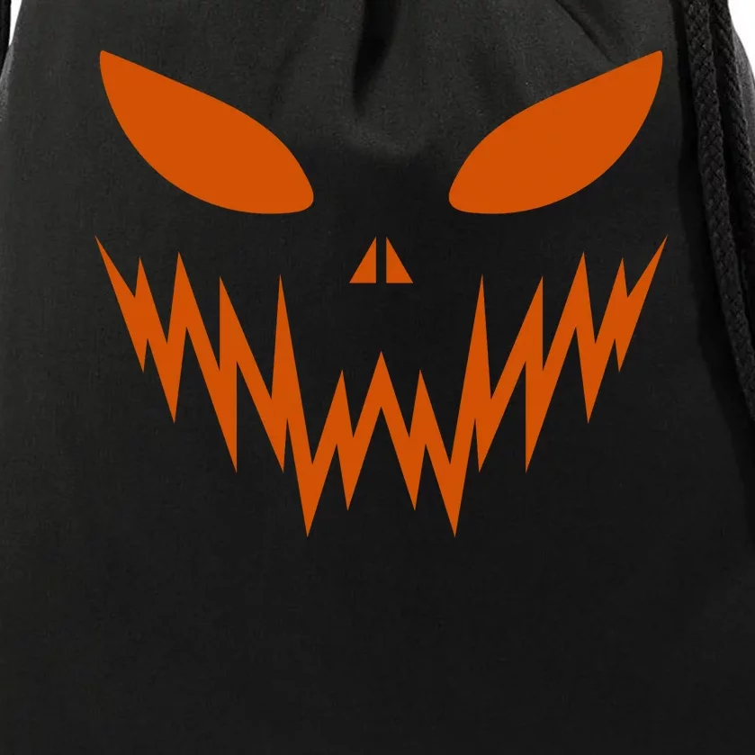 Halloween Spooky Pumpkin Drawstring Bag