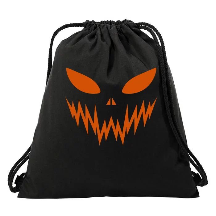 Halloween Spooky Pumpkin Drawstring Bag