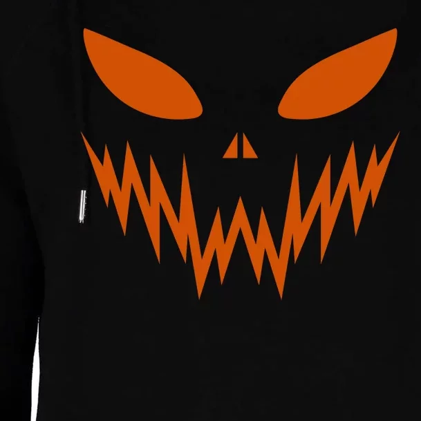 Halloween Spooky Pumpkin Womens Funnel Neck Pullover Hood