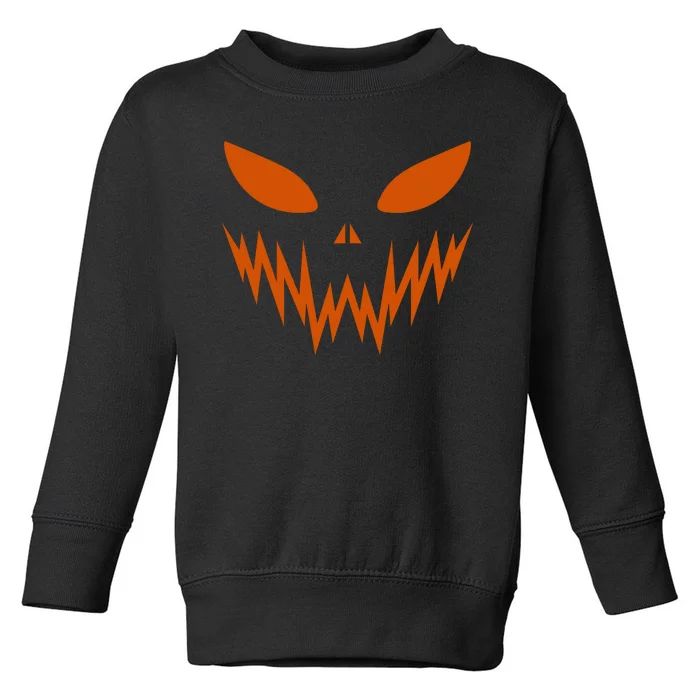 Halloween Spooky Pumpkin Toddler Sweatshirt