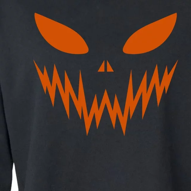 Halloween Spooky Pumpkin Cropped Pullover Crew